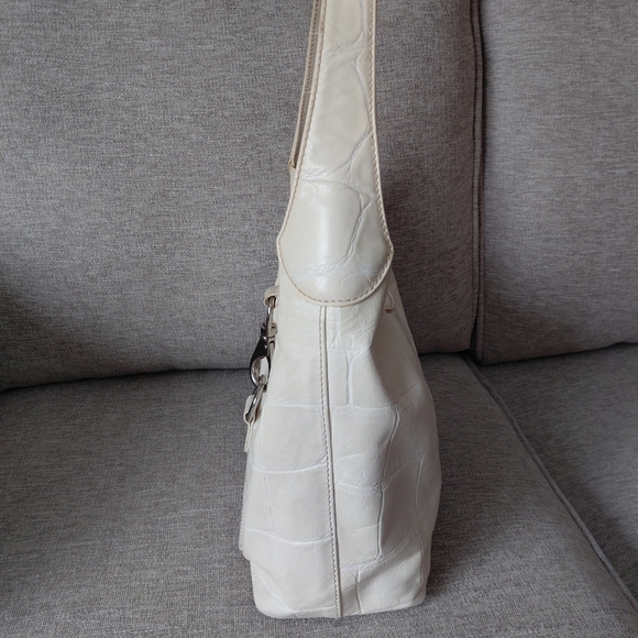 Dooney Bourke Croc Embosed Leather Hobo Bag - Picture 3 of 11